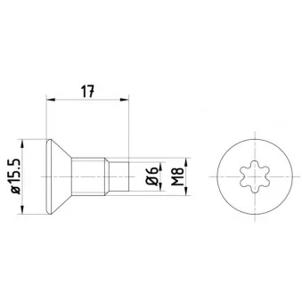 Vis, disque de frein TEXTAR TPM0004