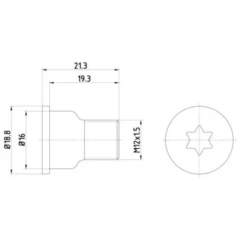 Vis, disque de frein TEXTAR TPM0005