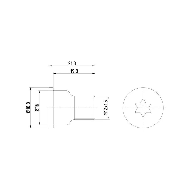 Vis, disque de frein TEXTAR TPM0005