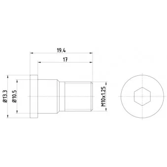 Vis, disque de frein TEXTAR TPM0007