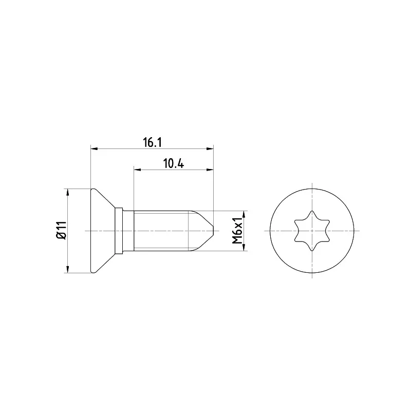 Vis, disque de frein TEXTAR TPM0008