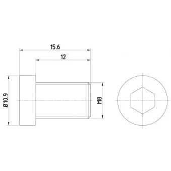 Vis, disque de frein TEXTAR TPM0009