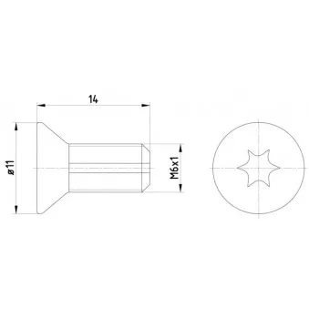 Vis, disque de frein TEXTAR TPM0012