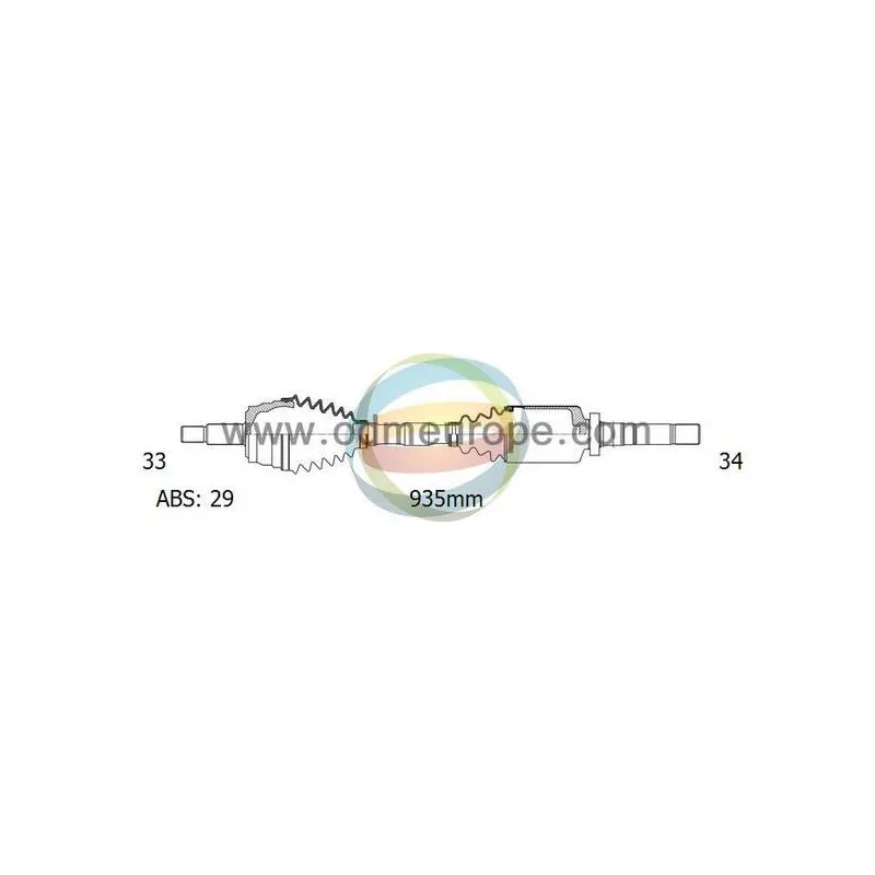 Arbre de transmission ODM-MULTIPARTS 18-252051