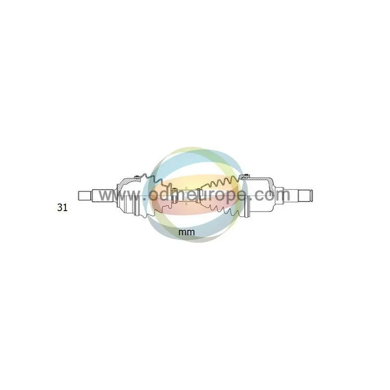 Arbre de transmission ODM-MULTIPARTS 18-271390