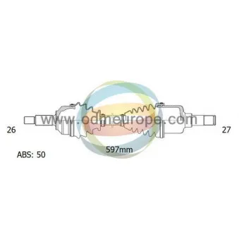 Arbre de transmission ODM-MULTIPARTS 18-272011