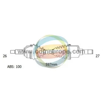 Arbre de transmission ODM-MULTIPARTS 18-272012