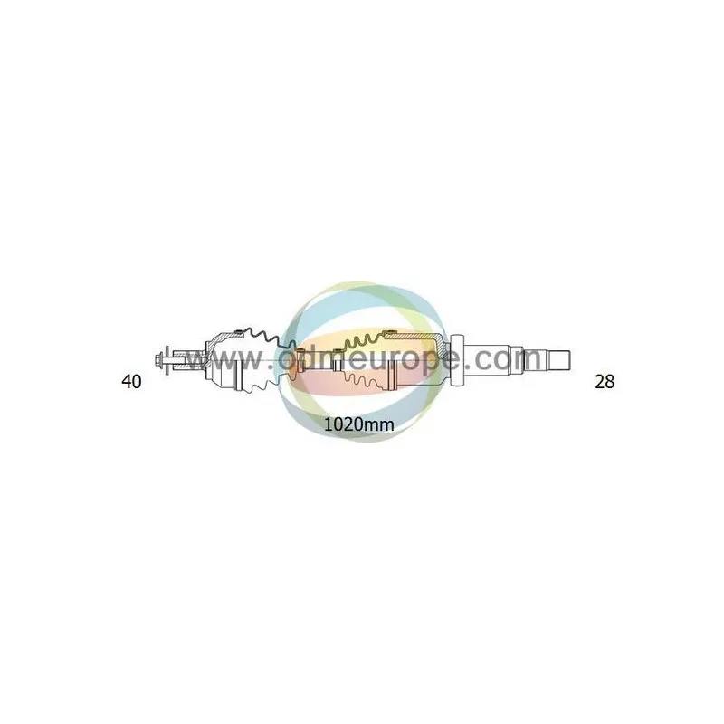 Arbre de transmission ODM-MULTIPARTS 18-272350