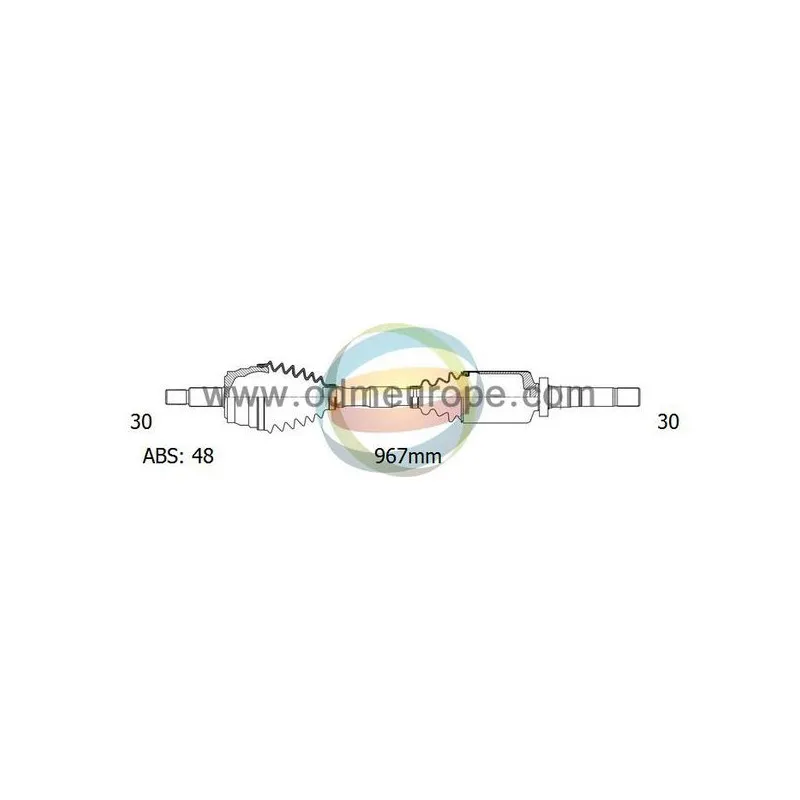 Arbre de transmission ODM-MULTIPARTS 18-272381