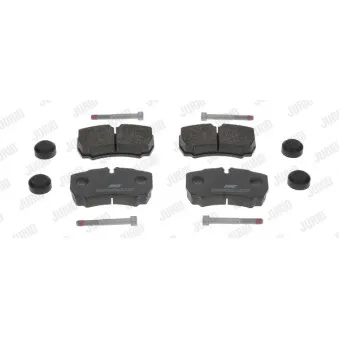 Jeu de 4 plaquettes de frein arrière JURID 2912309560