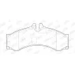 Jeu de 4 plaquettes de frein avant JURID 2915309560 - Visuel 1