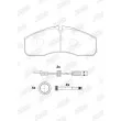Jeu de 4 plaquettes de frein avant JURID 2916009561 - Visuel 2