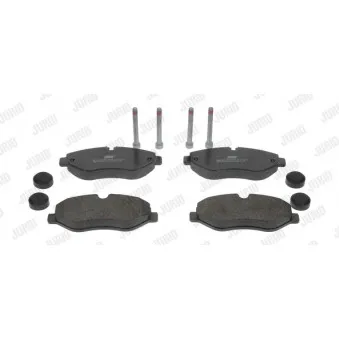 Jeu de 4 plaquettes de frein avant JURID 2919209560