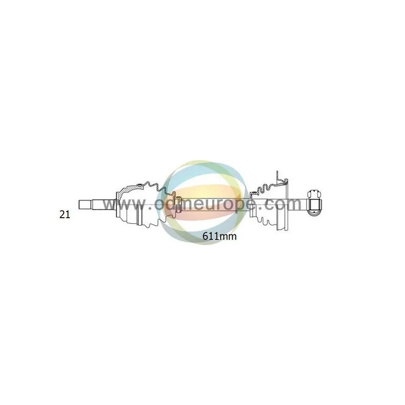 Arbre de transmission ODM-MULTIPARTS 18-291140