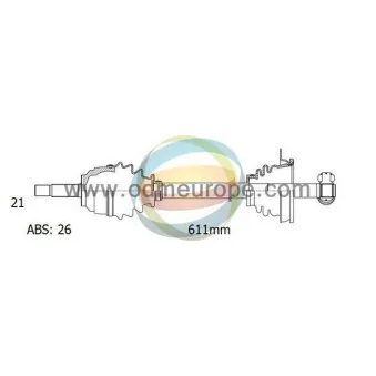 Arbre de transmission ODM-MULTIPARTS 18-291141