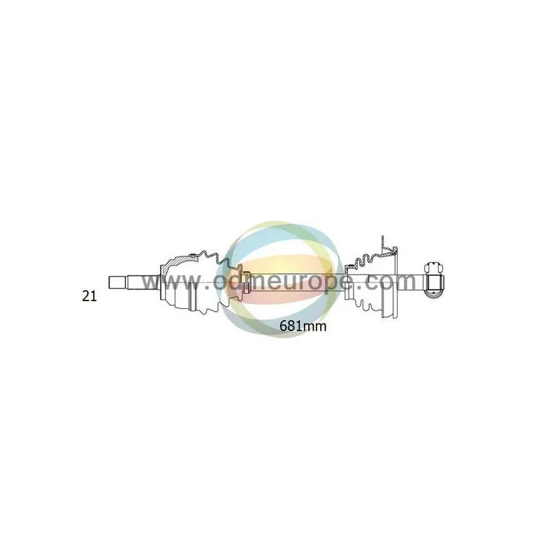 Arbre de transmission ODM-MULTIPARTS 18-291190