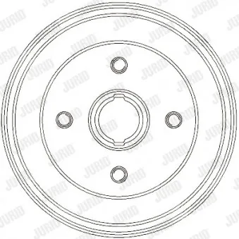 Tambour de frein JURID 329330J