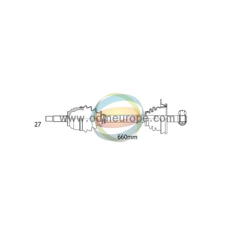 Arbre de transmission ODM-MULTIPARTS 18-291340