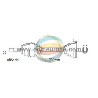 Arbre de transmission ODM-MULTIPARTS 18-291451