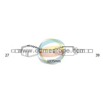 Arbre de transmission ODM-MULTIPARTS 18-292350
