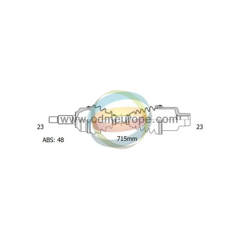 Arbre de transmission ODM-MULTIPARTS 18-293021