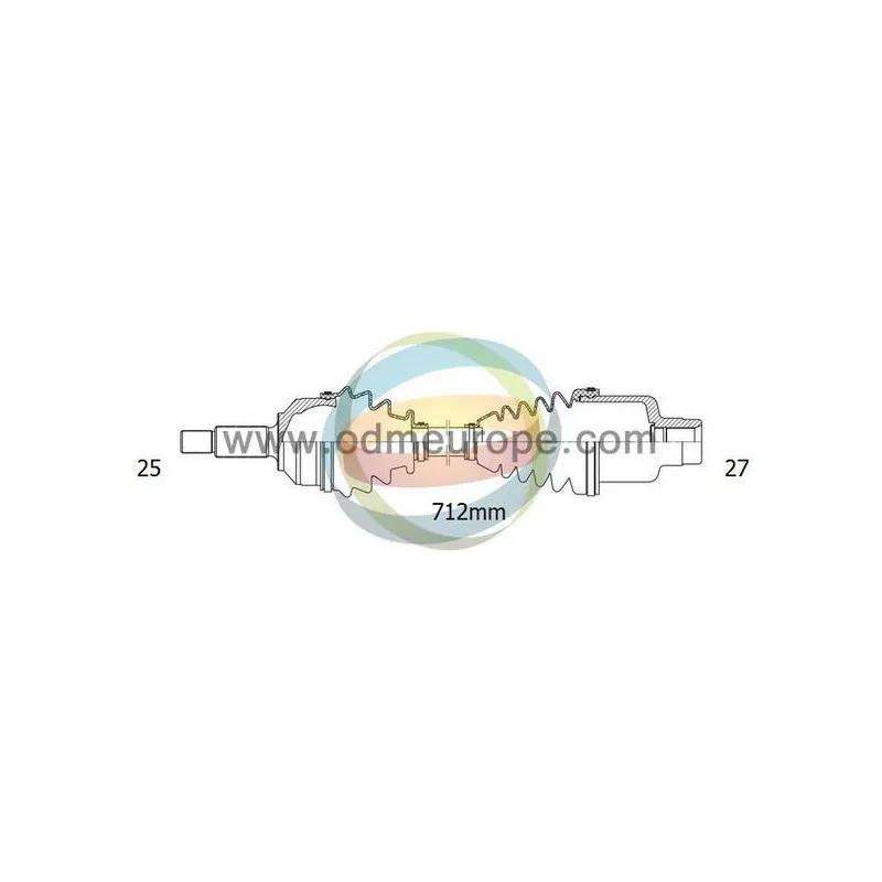 Arbre de transmission ODM-MULTIPARTS 18-293050