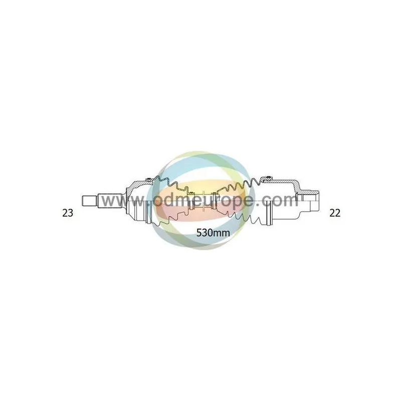 Arbre de transmission ODM-MULTIPARTS 18-301040