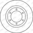 Jeu de 2 disques de frein avant JURID 561032JC - Visuel 2