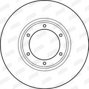 Jeu de 2 disques de frein avant JURID 561043JC