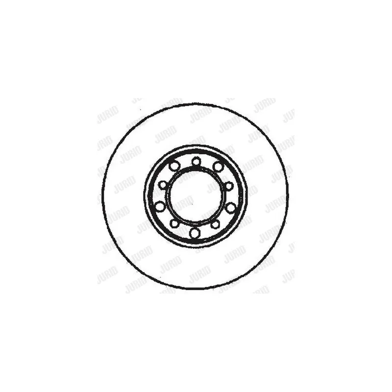 Jeu de 2 disques de frein avant JURID 561102JC