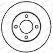 Jeu de 2 disques de frein avant JURID 561244JC - Visuel 2