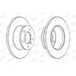 Jeu de 2 disques de frein avant JURID 561283J - Visuel 1