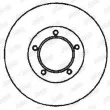 Jeu de 2 disques de frein avant JURID 561301JC - Visuel 2