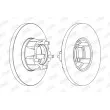 Jeu de 2 disques de frein avant JURID 561308JC - Visuel 2