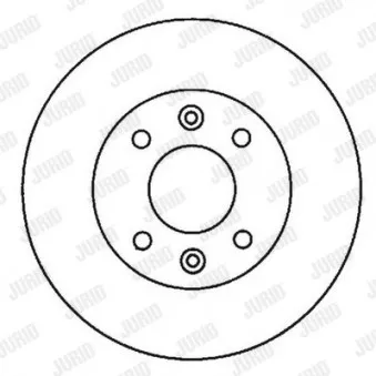 Jeu de 2 disques de frein avant JURID 561334JC