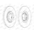 Jeu de 2 disques de frein avant JURID 561378JC - Visuel 2