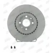 Jeu de 2 disques de frein avant JURID 561387JC - Visuel 1