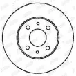 Jeu de 2 disques de frein avant JURID 561387JC - Visuel 2