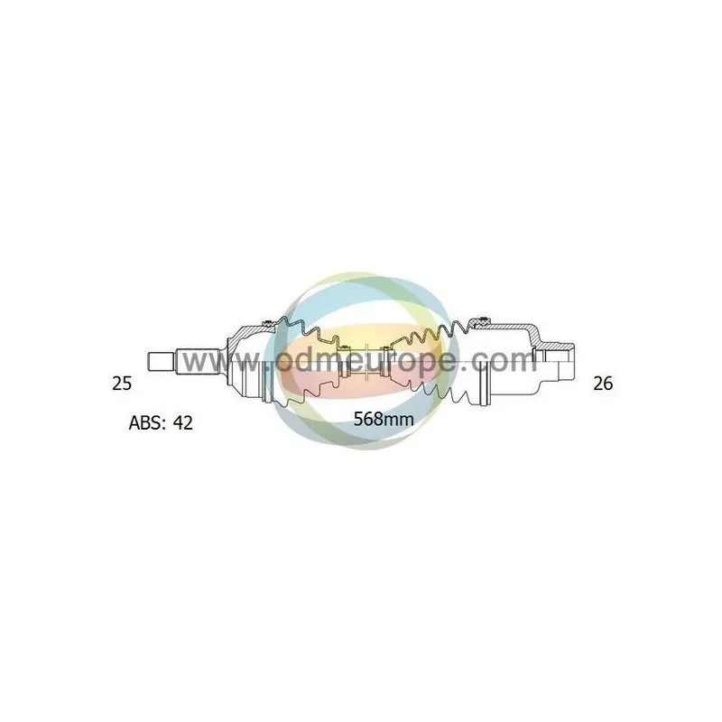 Arbre de transmission ODM-MULTIPARTS 18-302191