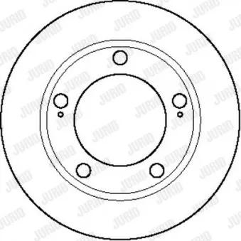 Jeu de 2 disques de frein avant JURID 561424J