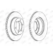 Jeu de 2 disques de frein avant JURID 561502JC - Visuel 2