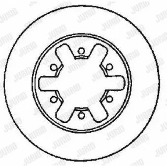 Jeu de 2 disques de frein avant JURID 561523JC