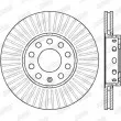 Jeu de 2 disques de frein avant JURID 561548JC - Visuel 2