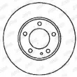 Jeu de 2 disques de frein avant JURID 561550JC - Visuel 2