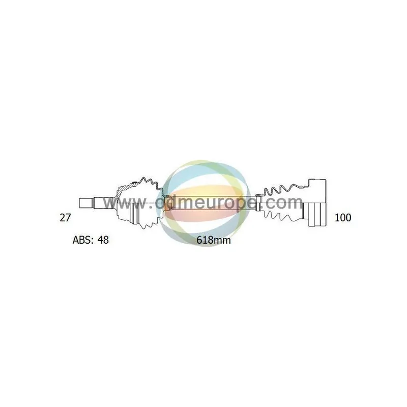 Arbre de transmission ODM-MULTIPARTS 18-341071