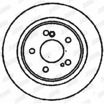 Jeu de 2 disques de frein avant JURID 561575JC