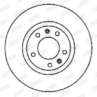 Jeu de 2 disques de frein avant JURID 561593JC