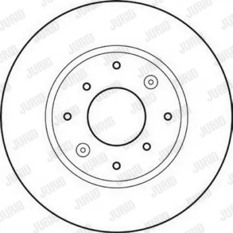 Jeu de 2 disques de frein avant JURID 561621JC