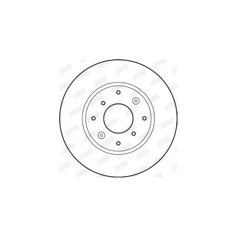 Jeu de 2 disques de frein avant JURID 561621JC