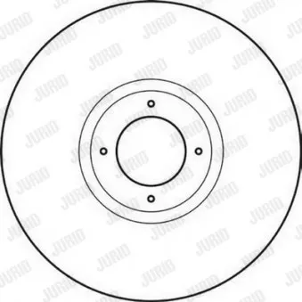 Jeu de 2 disques de frein avant JURID 561623JC